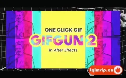 [AE脚本]一键快速输出GIF格式动图插件 GifGun 2.2.1 Win/Mac