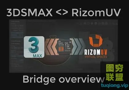 [3Ds Max插件]3DMax UV插件 – 3DMax 与RizomUV Bridge联动桥接扩展