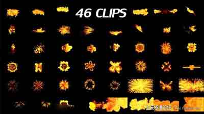 46种带Alpha透明通道火焰燃烧特效效果视频素材-视频/音效素材
