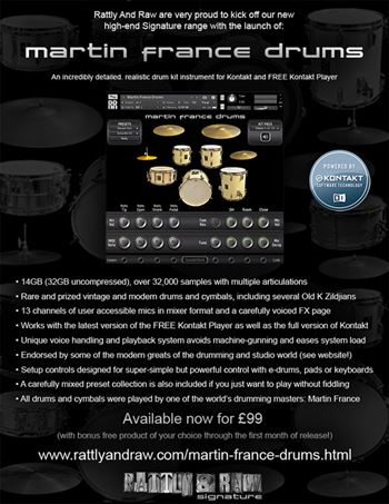 Rattly and Raw Martin France Drums KONTAKT