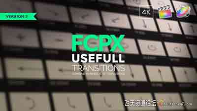 FCPX插件-100个摄像机运动弹跳旋转推拉变焦缩放调节层方式转场预设