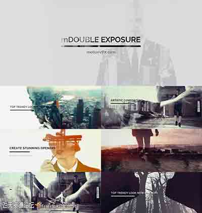 FCPX插件:多重曝光视频叠加特效预设 mDoubleExposure