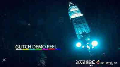 故障动画效果制作视频宣传片头AE与PR模板下载