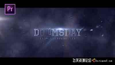 影视标题设计Premiere模板 Doomsday Title Design