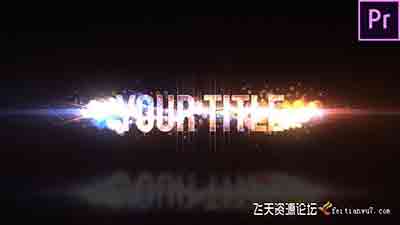 PR预设下载-粒子Logo动画 Particle Swish Title