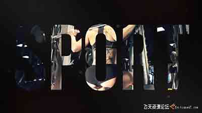 Pr模板-文字遮罩体育视频开场包装 Sport Motivation – Premiere P…