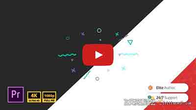 PR模板-简单创意标志动画市场营销商业网站企业LOGO动画