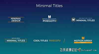 Premiere模板：30个文字标题排版动画 30 Motion Titles Pack