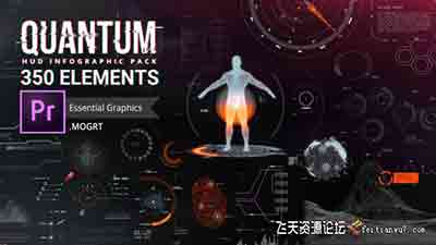 PR模板-制作HUD高科技元素游戏科幻信息化动态UI图形动画模板