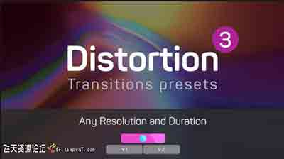 Premiere预设：18个扭曲变形视频转场预设 Distortion Transitions 3