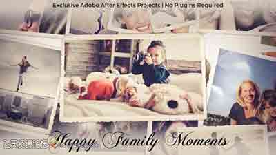 家庭照片相册回忆片头模板 Photo Gallery – Happy Family Moment
