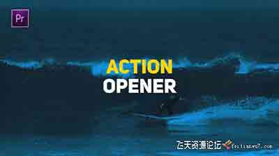 动作视频宣传片开场PR模板-Action Opener