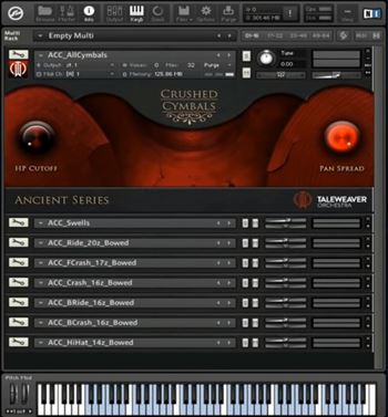 Taleweaver Orchestra Ancient Crushed Cymbals KONTAKT 镲片特效 滚奏
