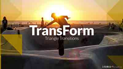 Pr模板-三角形遮罩视频转场 TransForm – Triangle Transitions – P…