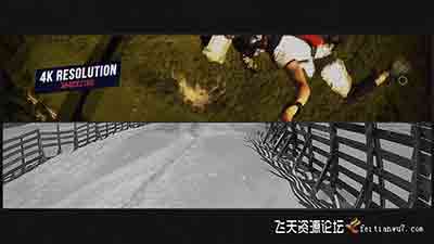 PR预设下载-动感体育视频包装片头 Glitch Sport Opener