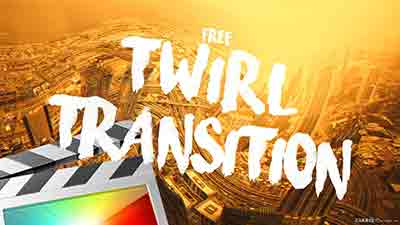 19个螺旋扭曲旋转无缝过渡转场FCPX插件 Twirl Transition
