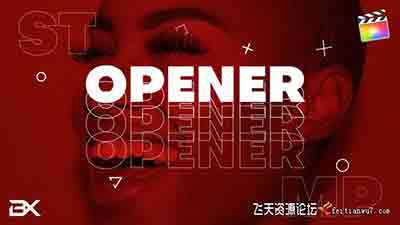 时尚视频文字快闪片头FCPX插件-Rhythmic Opener