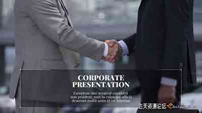 PR模板 线条商务企业线条展示视频模板New Line Corporate