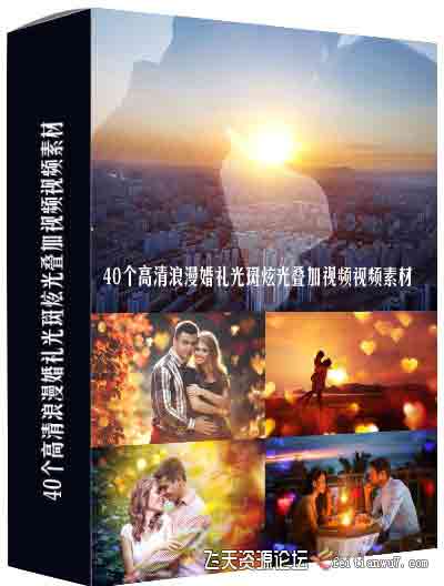 40个高清浪漫婚礼光斑炫光叠加视频视频素材(附英文扩展)-视频/音效素材