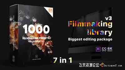 PR预设-1000种文字标题转场片头调色特效包 Premiere Effects Pack v3