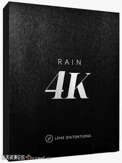 25组制作下雨场景雨水效果4K视频素材Lens Distortions-Rain 4K-视频/音效素材