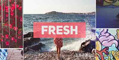 PR模板-动态图片切割开场 Dynamic Upbeat Opener Premiere