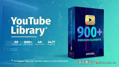 PR模板+AE预设-900种抖音Youtube社交媒体vlog视频标题转场特效