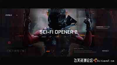 未来科技感游戏电影图片视频开场 Sci-Fi Opener – Hi-Tech Slide