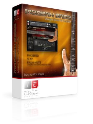 摩登现代贝斯音源 Ilya Efimov Modern Bass KONTAKT 含demo，midi库