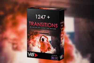 1247种视频特效效果制作冲击缩放旋转故障炫光转场-PR预设