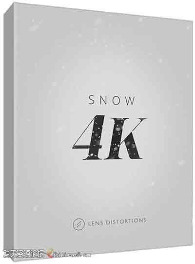 120组下雪飘雪特效合成4K视频素材Lens Distortions-Snow (4K)-视频/音效素材