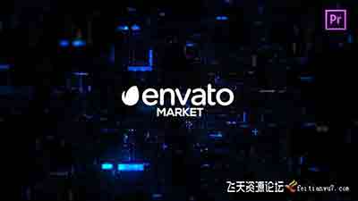 PR模板-高科技互联网公司网站介绍数字技术简介标题片头