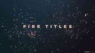 PR模板下载-火焰文字标题视频动画模板  Fire Titles