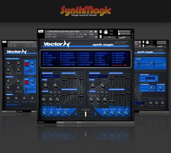 80年代中期合成器 Synth Magic Vector X Vol 1-4 KONTAKT