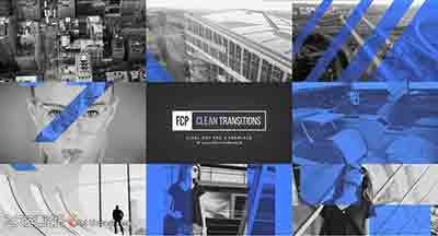Transitions FCPX转场插件36组简洁图形公司企业商务转场动画