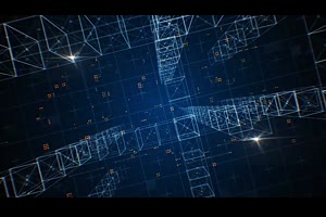 科技公司宣传幻灯片3D网格场景动画效果ae模板素材_企业ae模板
