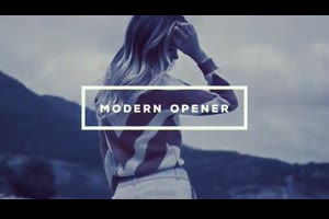 现代风照片视频展示ae模板 Modern Opener_展示ae模板