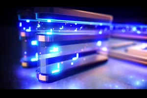 漂亮玻璃材质3D效果LOGO标志视频科技片头宣传ae模板素材_logo展示ae模板