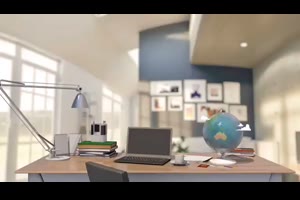 办公书桌地球仪环球旅行片头ae模板 Travel Globe Intro_展示ae模板