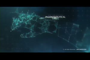 抽象网格人像文字标题展示ae模板 Pharmaceutical Titles_文字特效ae模板