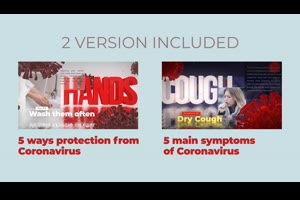 新冠肺炎病毒信息开场片头ae模板 Coronavirus Info_展示ae模板