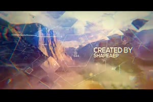 数字视差效果幻灯片ae模板 Digital Parallax Slideshow_展示ae模板