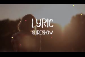 形状动画抒情幻灯片ae模板 Lyric Slideshow_展示ae模板