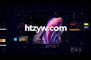 科技感HUD界面动画元素幻灯片ae模板 HUD Modern Slideshow_科技展示ae模板