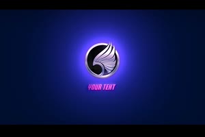 霓虹灯冲击闪电粒子发光金属LOGO标志特效视频ae模板素材_logo展示ae模板