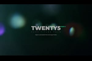 fcpx插件-25个现代时尚流行文字标题字幕条动Twenty5 Titles Part E