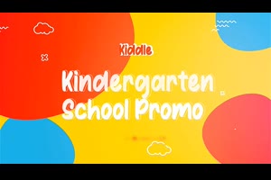 孩子创意课程幼儿园活动宣传广告视频动画制作AE模板_儿童卡通ae模板