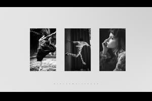 时尚黑白幻灯片展示ae模板 Black&White Mood_展示ae模板