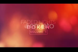 视频素材-10个镜头虚焦模糊光晕炫光叠加视频素Faded Lights Bokeh V1
