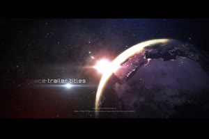 太阳系太空行星恒星场景爆炸特效预告片视频动画ae模板设计源文件_VIP专属ae模板